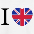 I love England et cœur aux couleurs de l'Union Jack.