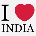 I love India, cœur rond à personnaliser.