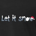 Let it snow, design humour et chanson  la typo charge de neige.