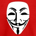 Masque anonymous, visage de Guy Fawkes, un design hacking et geek.