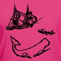 Moby Dick, chasse  la baleine, illustration.