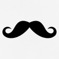 Moustache british, design à personnaliser.