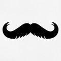 Moustache crante rigolote.