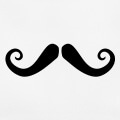 Moustache franaise retro  boucles.