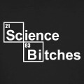 Science bitches, écrit avec des éléments de la table périodique.