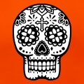 Tte de mort Mexique, calavera 2 couleurs.