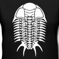 Squelette de trilobite graphique une couleur spcial impression de t-shirt.