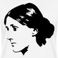 Virginia Woolf, portrait d'après photo, à personnaliser et imprimer.