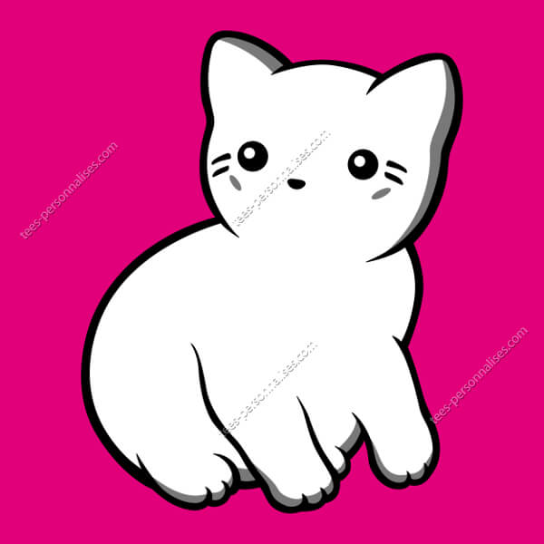 T Shirt Chat Kawaii De Profil A Imprimer Sur T Shirt T Shirt Chat Kawaii De Profil A Imprimer Sur T Shirt
