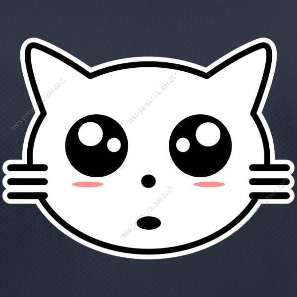 T Shirt Chaton En Dessin De Style Manga T Shirt Chaton En Dessin De Style Manga