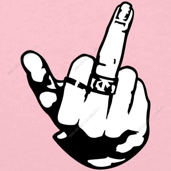 Télécharger gratuitement Images T Shirt Fuck You Doigt De Femme Et Main Portant Des Bagues dernière salutations