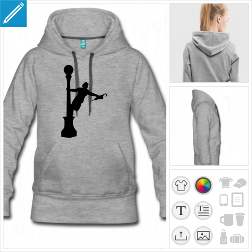 hoodie pour femme chantons sous la pluie  crer en ligne