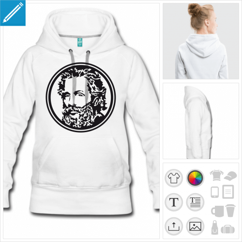 sweat-shirt Herman Melville  personnaliser