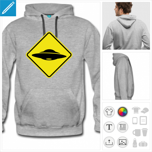 hoodie homme alien  crer en ligne