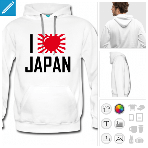 hoodie cur japon  crer soi-mme