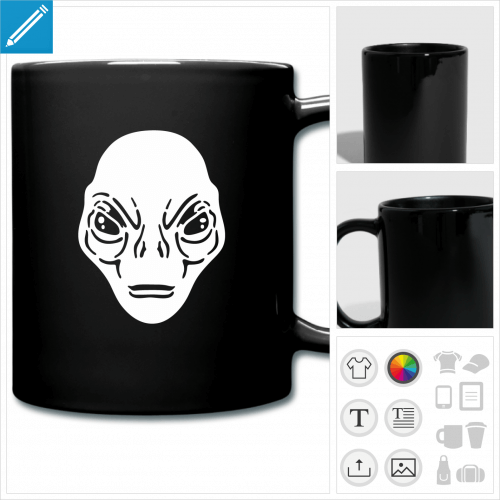 tasse couleur aliens  personnaliser, impression unique