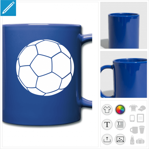 mug foot personnalisable, impression  l'unit