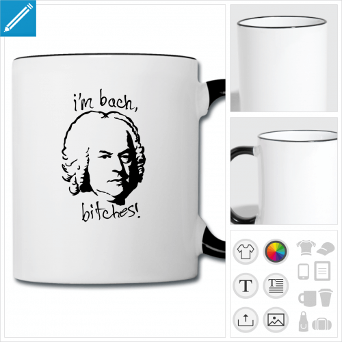 mug Bach personnalisable