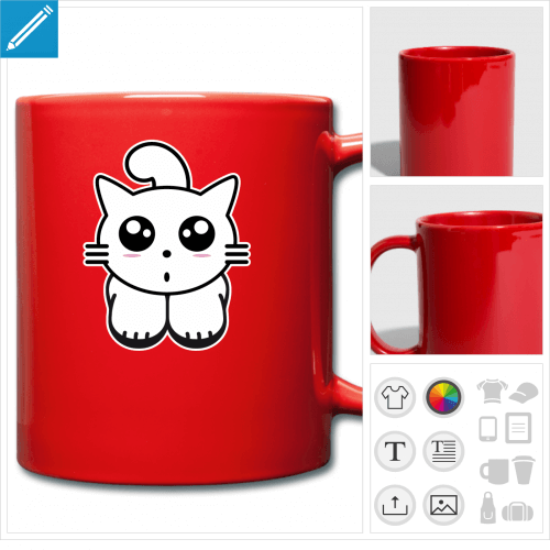 mug kawaii personnalisable