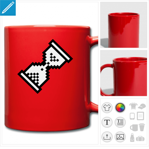 tasse pixel  personnaliser, impression unique