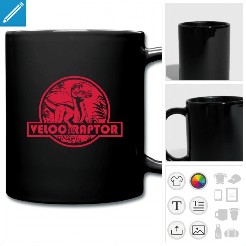 mug color vlociraptor  crer soi-mme