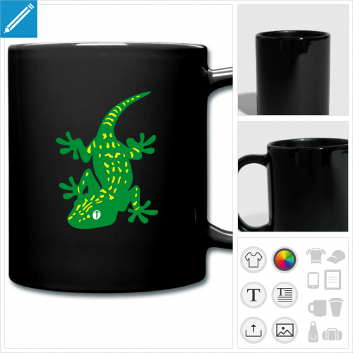 tasse couleur gecko  personnaliser et imprimer en ligne