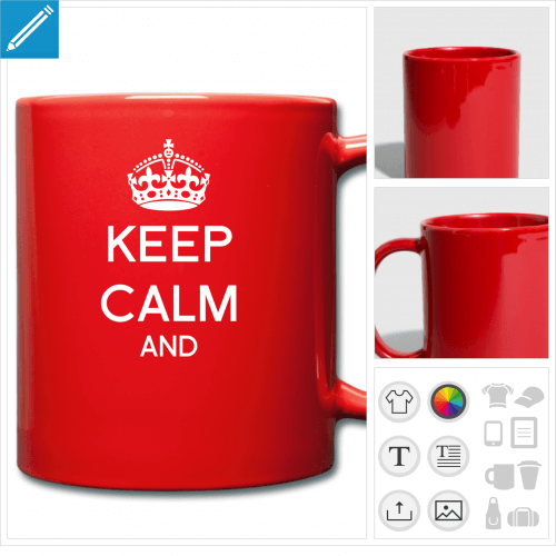 tasse keep calm  crer en ligne