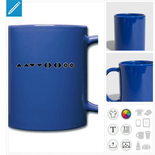 mug color jeu vido  personnaliser