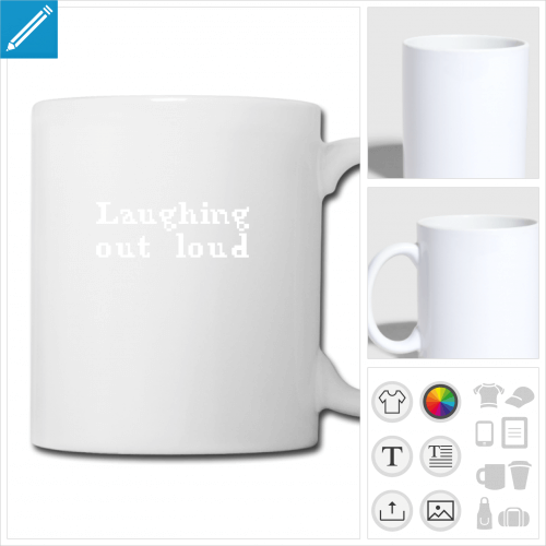 tasse lol laughing  personnaliser et imprimer en ligne