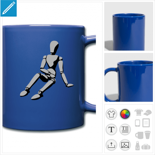 mug couleur modle dessin personnalisable