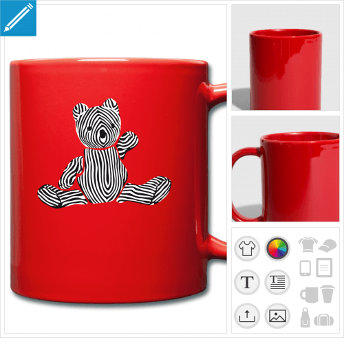 tasse ourson  imprimer en ligne