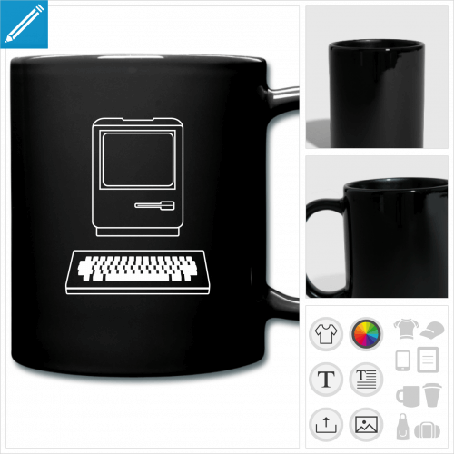 tasse couleur informatique  personnaliser en ligne