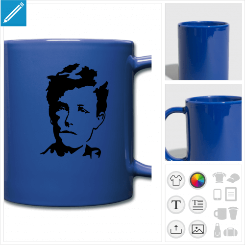 mug couleur Rimbaud à créer soi-même