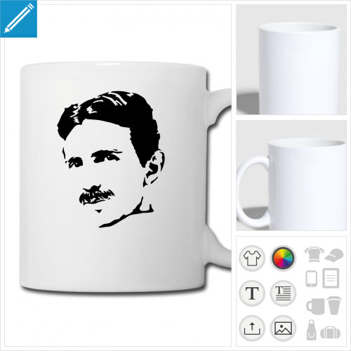 mug tesla  crer en ligne