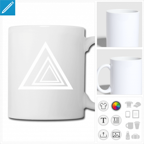 tasse triangle  crer en ligne