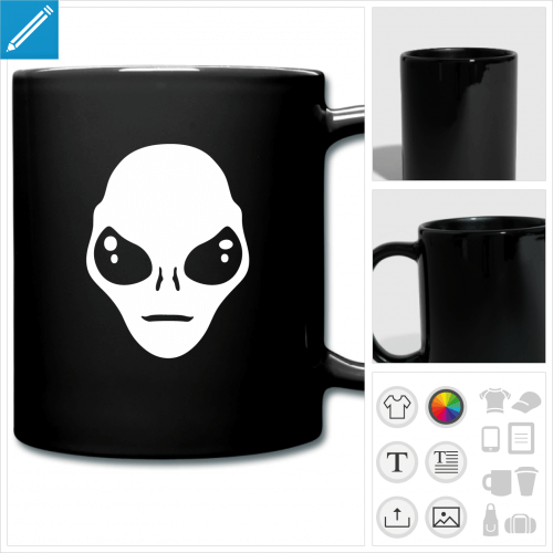 tasse couleur extraterrestre  personnaliser