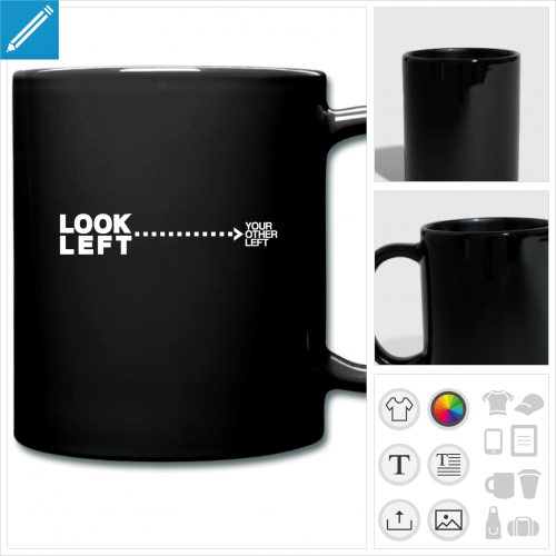 mug color blague  personnaliser