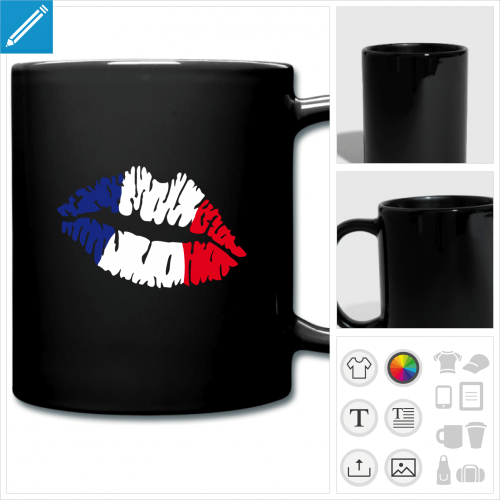 tasse couleur drapeau franais  crer en ligne