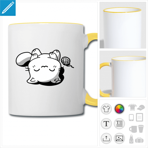 tasse chat  crer en ligne