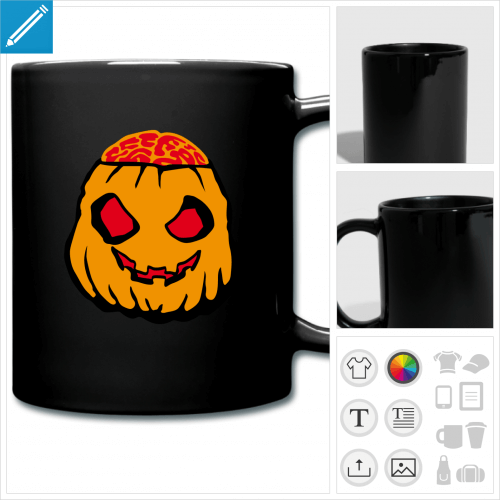 tasse couleur citrouille  crer en ligne