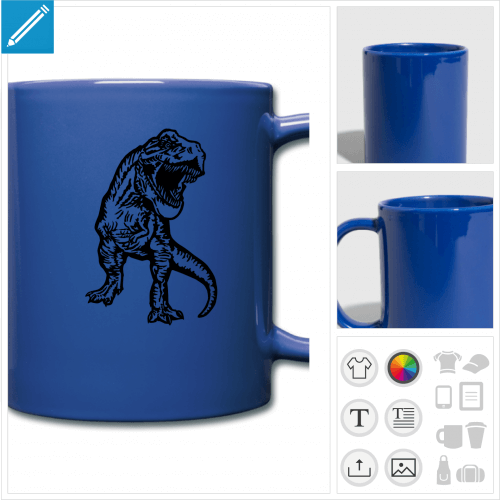 tasse T-rex  personnaliser et imprimer en ligne