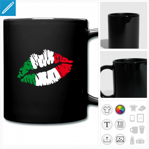 tasse kiss Italie  crer en ligne