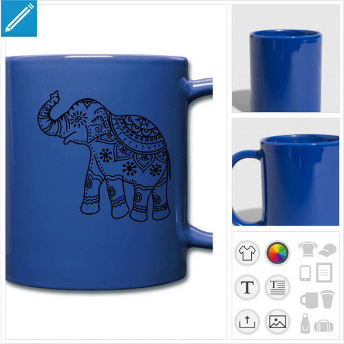 tasse lphant  personnaliser, impression unique