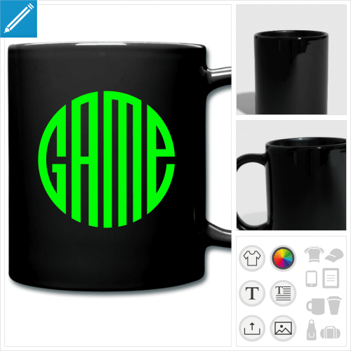 mug color gaming  personnaliser et imprimer en ligne