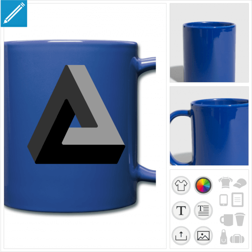 tasse triangle penrose  personnaliser en ligne