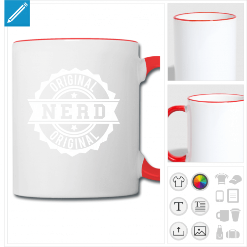 tasse nerd  personnaliser, impression unique