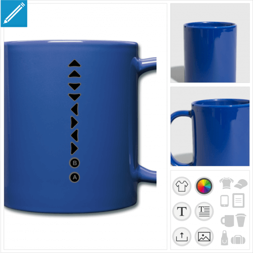 mug color retrogaming  personnaliser et imprimer en ligne