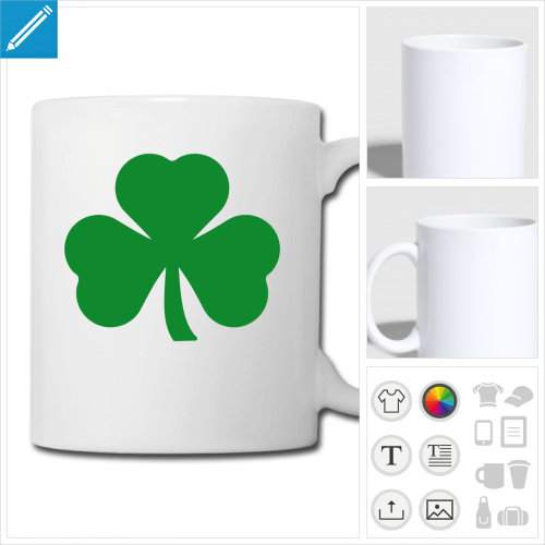 tasse saint patrick  crer en ligne