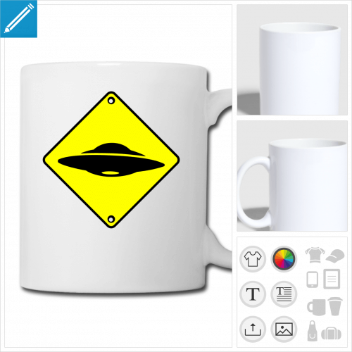 tasse ufo  personnaliser, impression unique