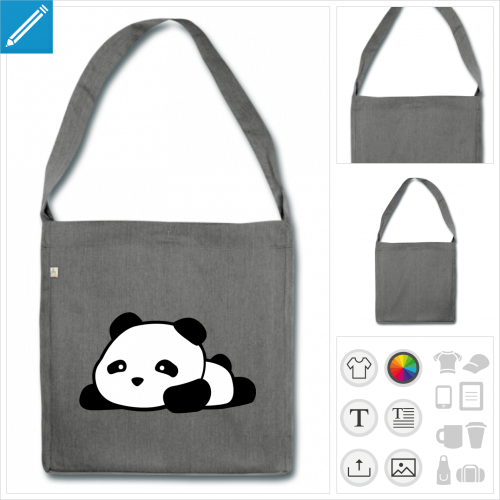 sac panda à créer soi-même